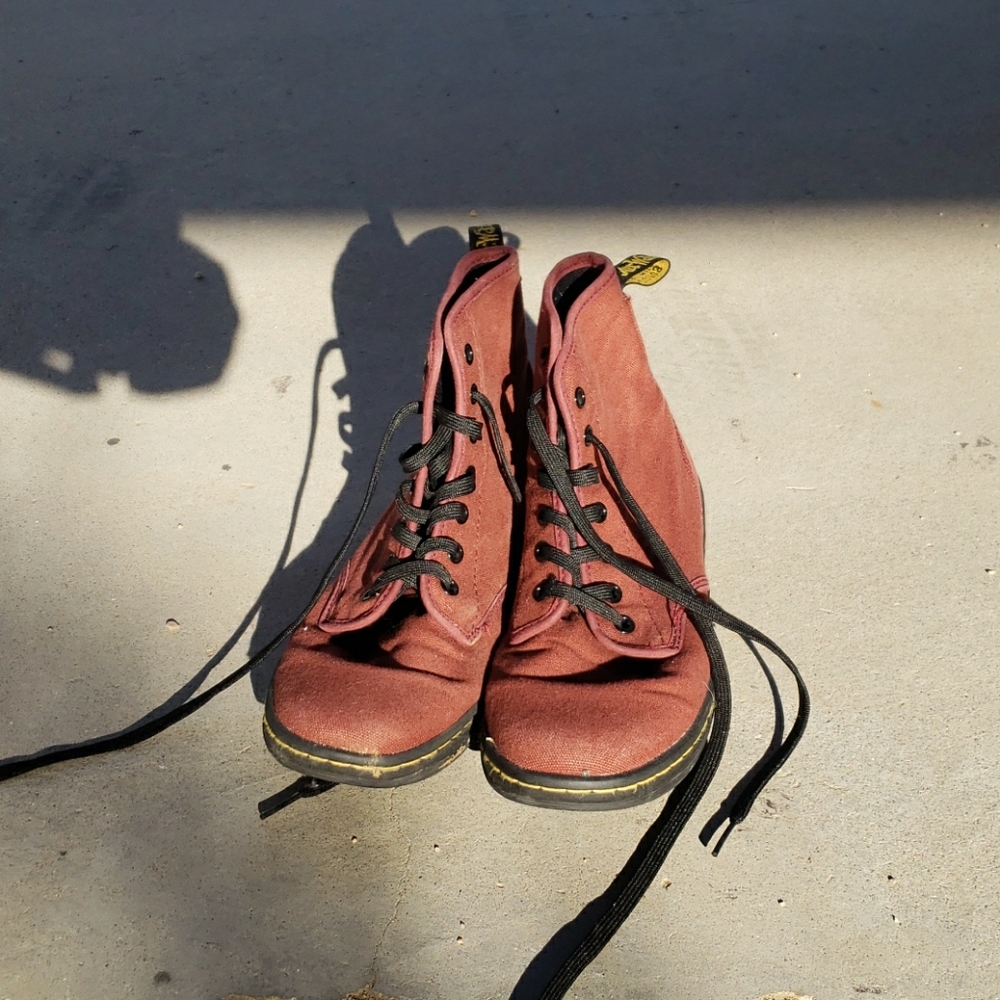 Dr. Marten's Canvas shoes.
